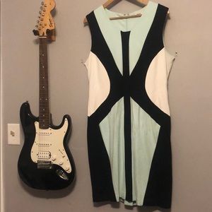Color block, bodycon dress